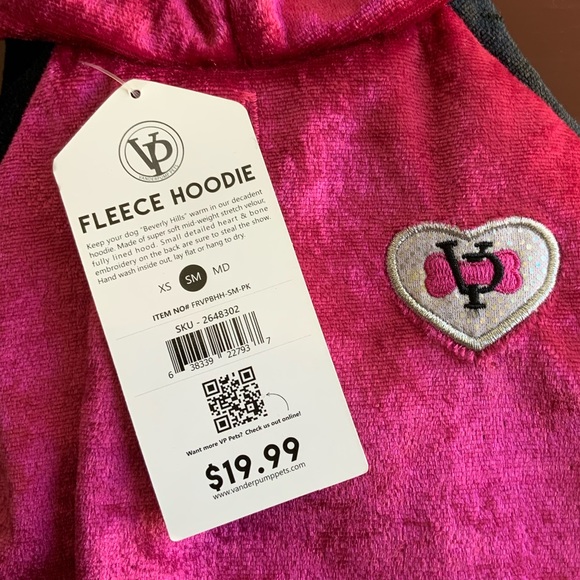 NWT Vanderpump Pets Fleece Dog Hoodie 💕🐶 - Picture 2 of 7